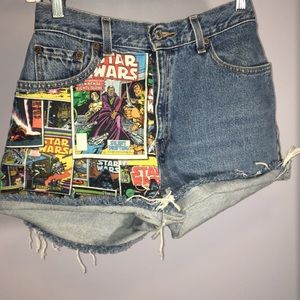 Star Wars Patched Levi Shorts